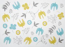 耐油紙 北欧デザインシート グリーン 100枚入